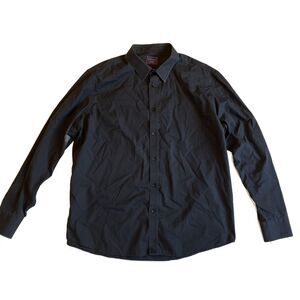 UNTUCKIT Men's XX-Large Gray Charcoal 100% Cotton Long Sleeve Button Down Shirt